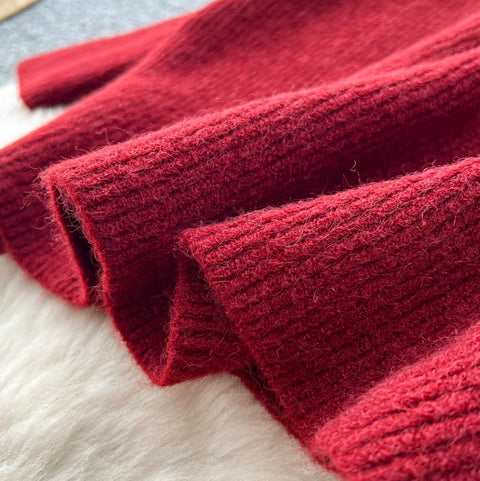 Loose-fit Sweater & Trousers Knit 2Pcs