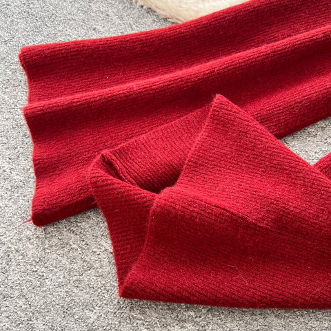 Loose-fit Sweater & Trousers Knit 2Pcs