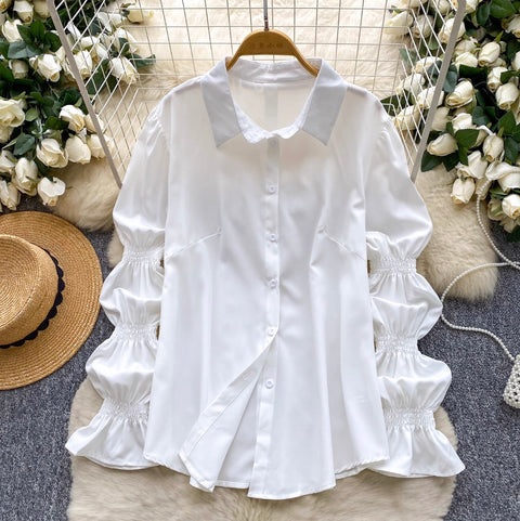 Beaded Knitted Vest & White Shirt