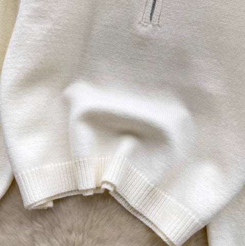 Half-zipped Sweater & Skirt 2Pcs