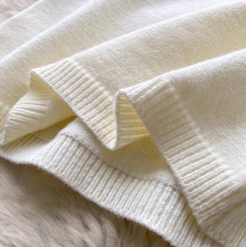 Half-zipped Sweater & Skirt 2Pcs