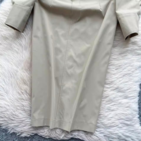 Simple Design Shirt Dress with Belt