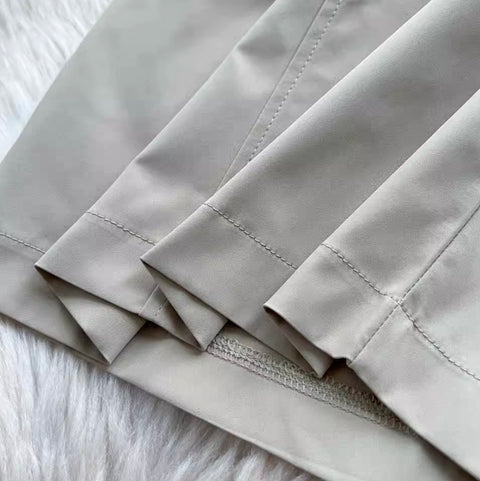 Simple Design Shirt Dress with Belt