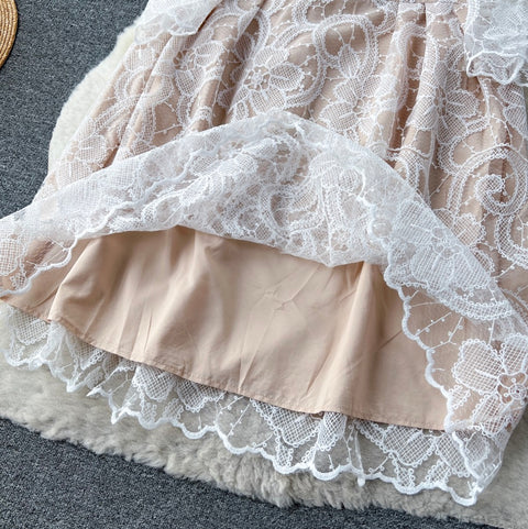 Elegant Embroidery Lace Dress
