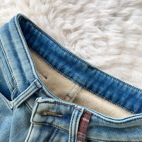 Korean Style Distressed Straight Jeans