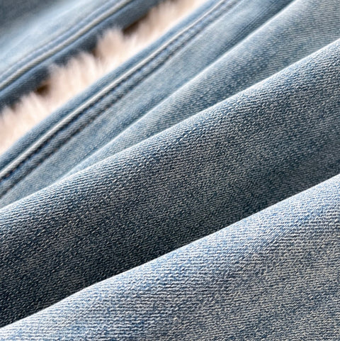 Korean Style Distressed Straight Jeans