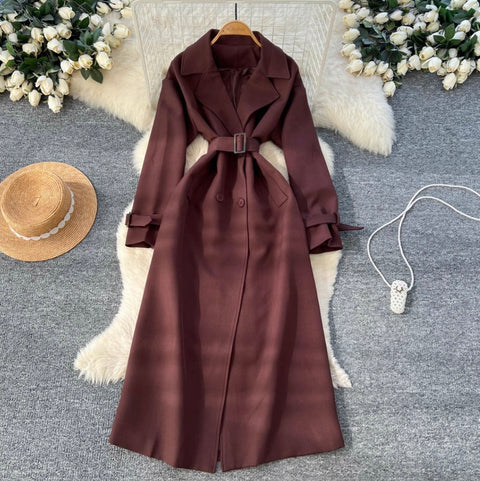 British Style Trench Coat with Belt