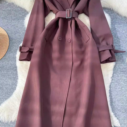 British Style Trench Coat with Belt