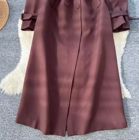 British Style Trench Coat with Belt