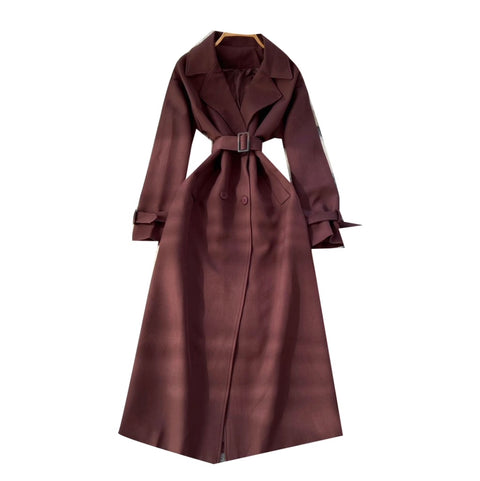 British Style Trench Coat with Belt
