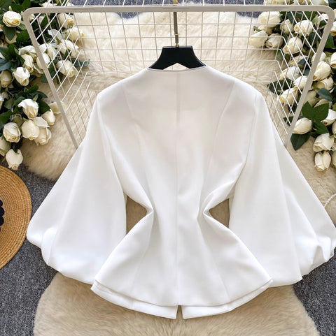 Rhinestone Studded French Style Blazer