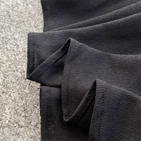 Elegant Patchwork Black Bustier Dress