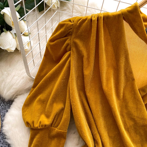 V-neck Halter Velvet Bottoming Top