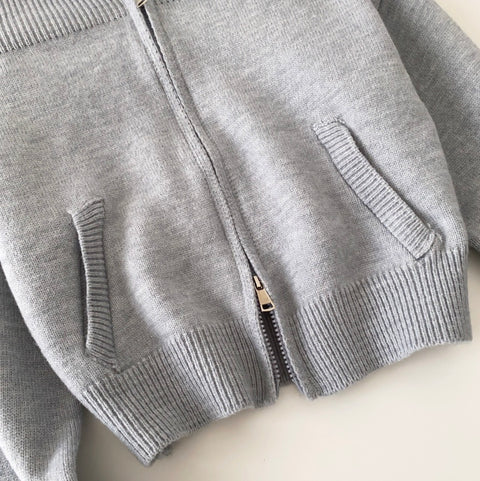 Off-shoulder Double Zipped Knitwear