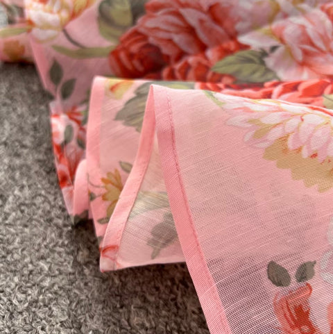Korean Style V-neck Floral Dress