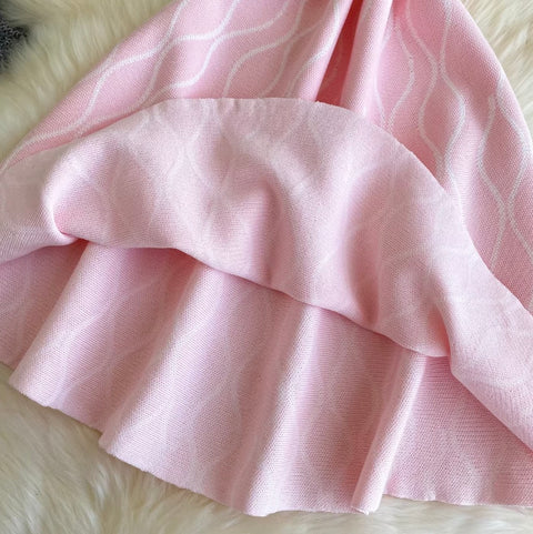 French Style Knitted Slip Dress