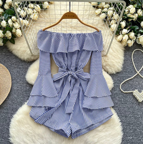 Off-shoulder Floral Print Dress
