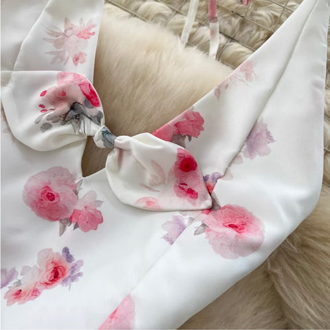 Sweetie Floral Halter Top & Skirt 2Pcs