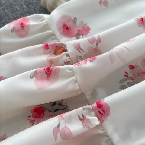 Sweetie Floral Halter Top & Skirt 2Pcs