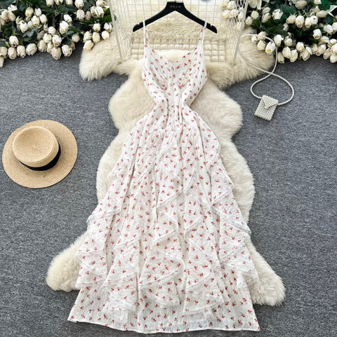 Sweetie Floral Print Slip Dress