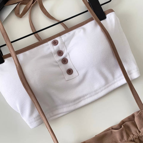 Simple Design Tank Top & Skirt