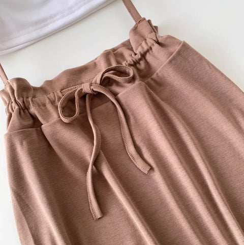 Simple Design Tank Top & Skirt