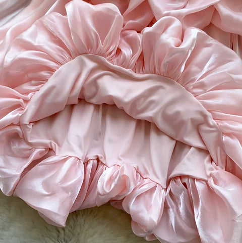 Korean Style Off-shoulder Satin Top