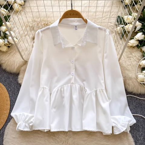 Denim Vest & White Shirt 2Pcs