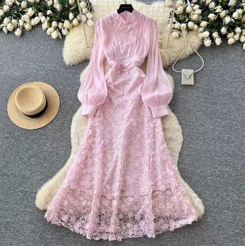 Sequined Beaded Embroidery Dress