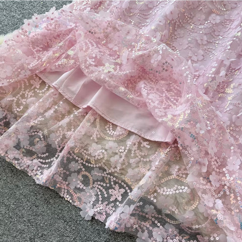 Sequined Beaded Embroidery Dress