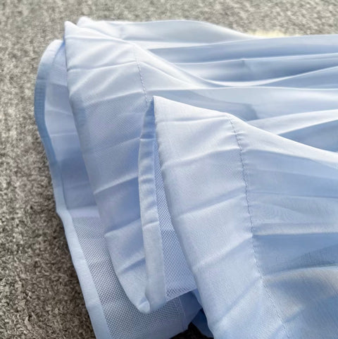 Fairy Blue Ruffled Sleevelss Dress