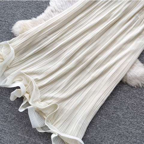 Embroidered Blazer & Pleated Skirt 2Pcs