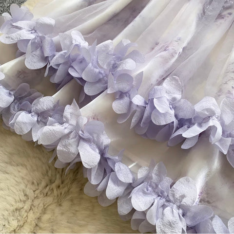 Fairy Floral A-line Halter Dress