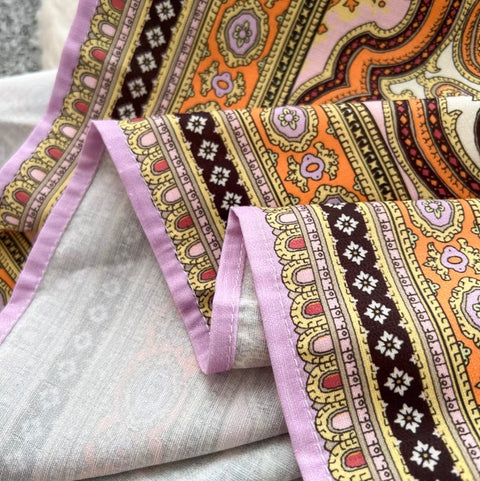 Ethnic Print Shirt & Skirt Niche 2Pcs