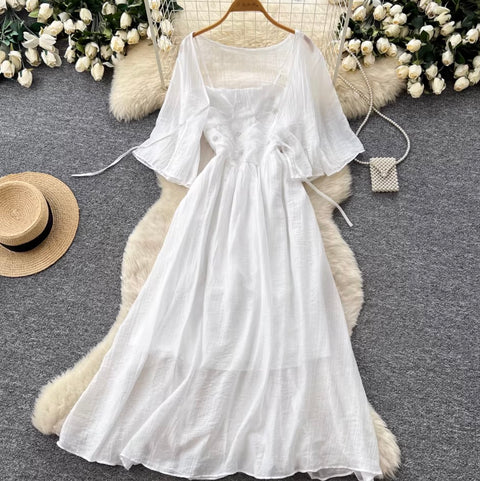 Lace Cardigan & Slip Dress 2Pcs