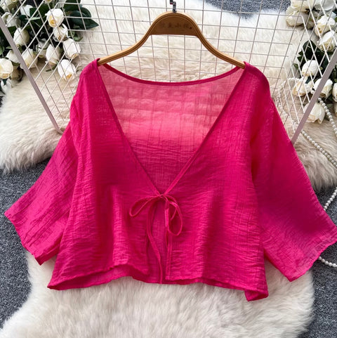Lace Cardigan & Slip Dress 2Pcs