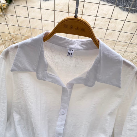 Korean Style Lace Patchwork Shirt