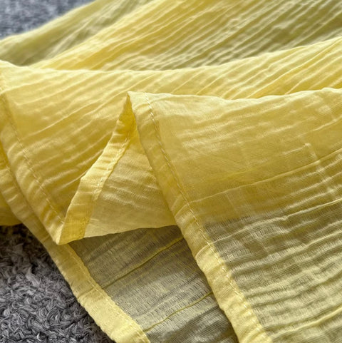 Fairy Yellow Ruffled Slip Dress