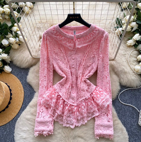 Crochet Soft See-through Cardigan