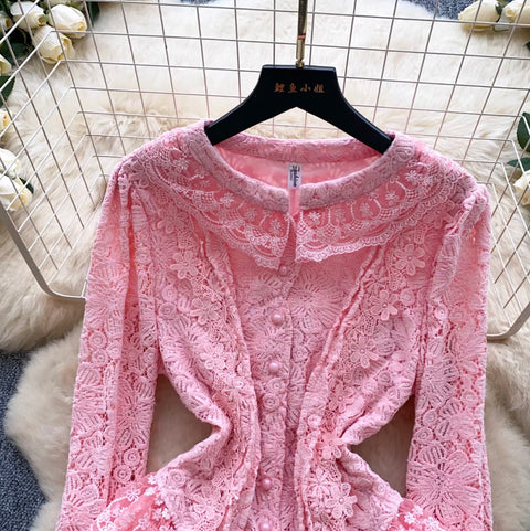 Crochet Soft See-through Cardigan