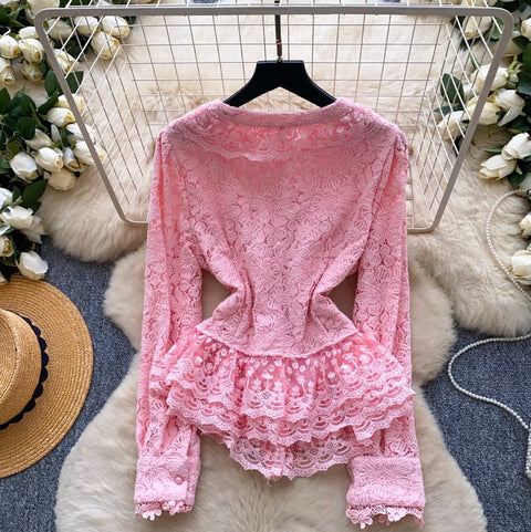 Crochet Soft See-through Cardigan