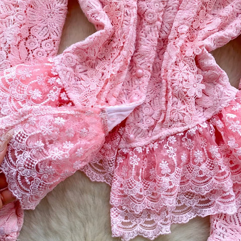 Crochet Soft See-through Cardigan