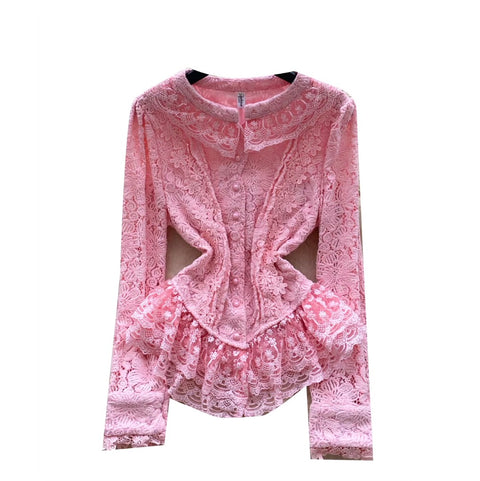 Crochet Soft See-through Cardigan