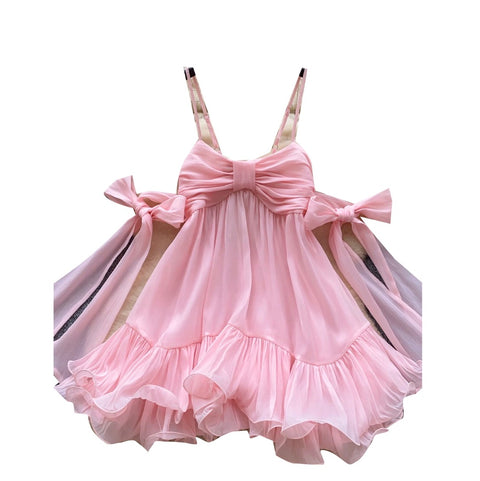 Sweetie Bow-tie Hollowed Slip Dress