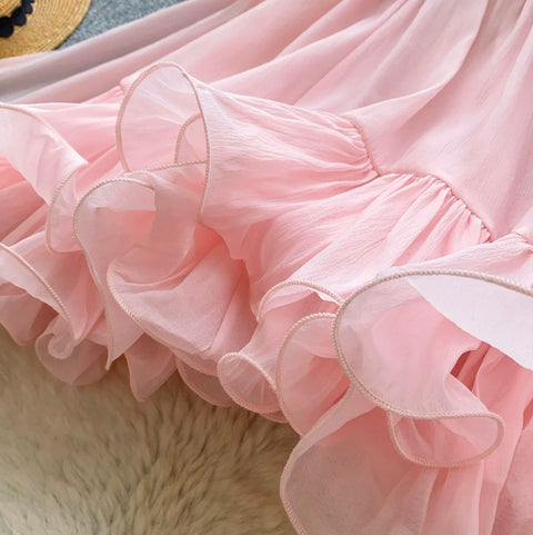Sweetie Bow-tie Hollowed Slip Dress