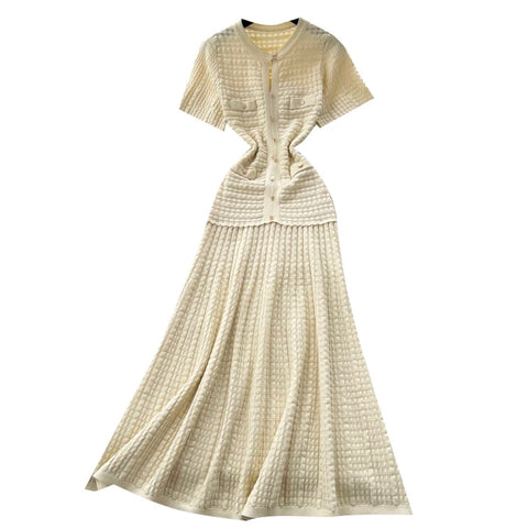 Simple Design Patchwork Casual Dress