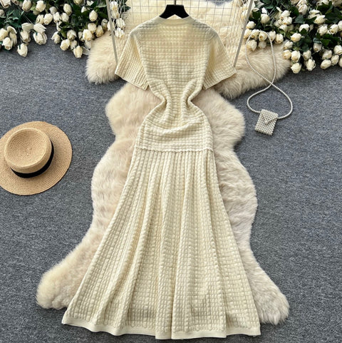 Simple Design Patchwork Casual Dress