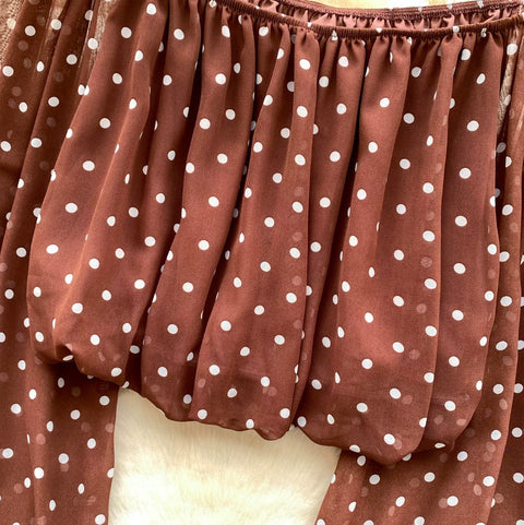 Polka Dot Print Loose-fit Top