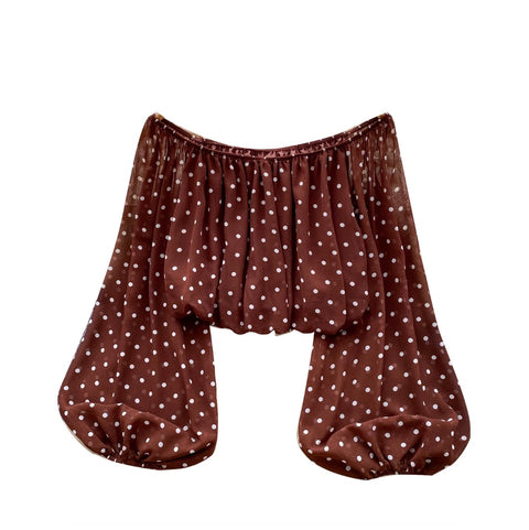 Polka Dot Print Loose-fit Top