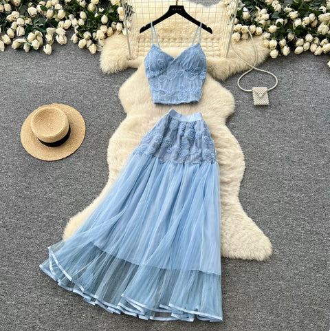 Mesh Camisole & Skirt Fairy 2Pcs